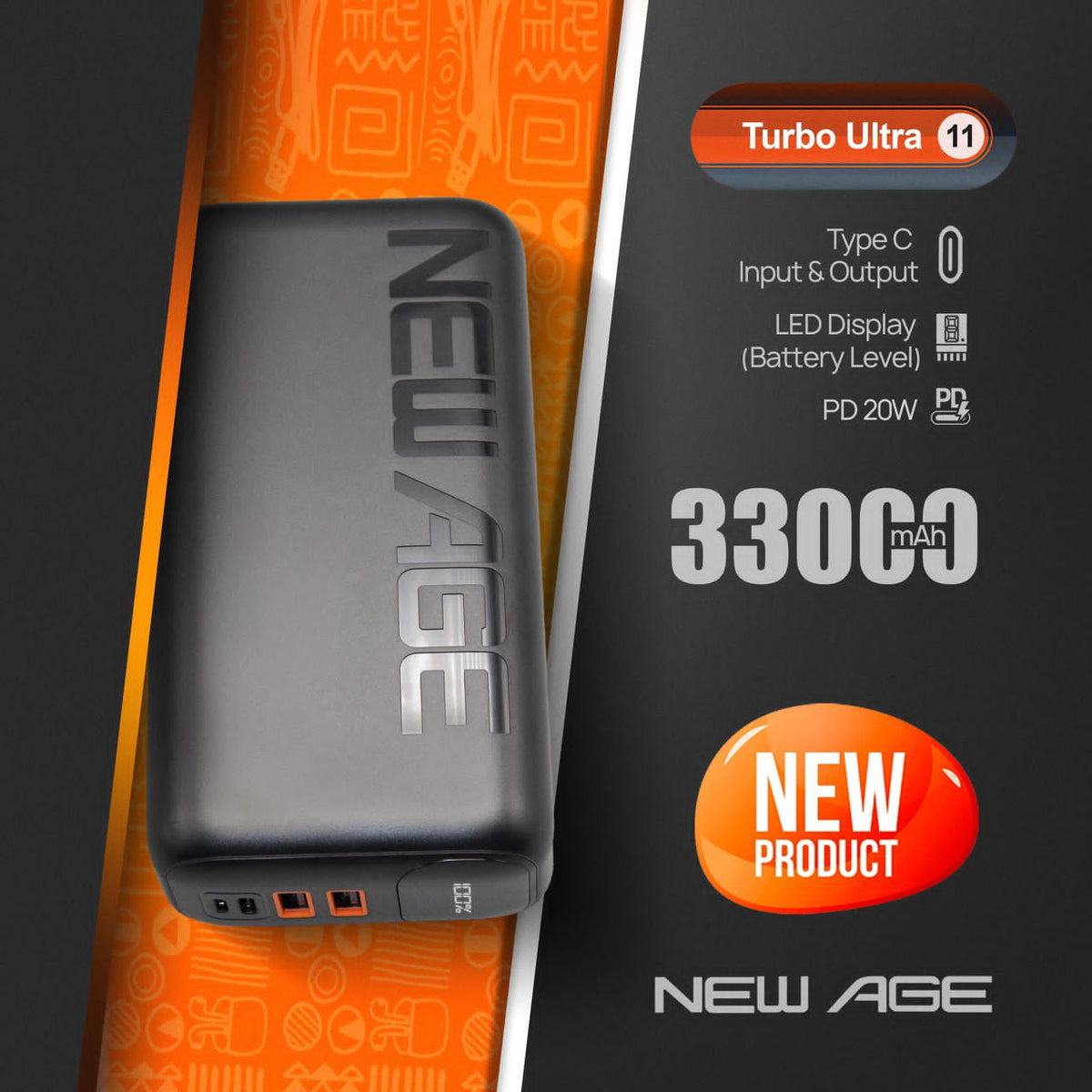 Turbo Ultra 11 33000mah Powerbank